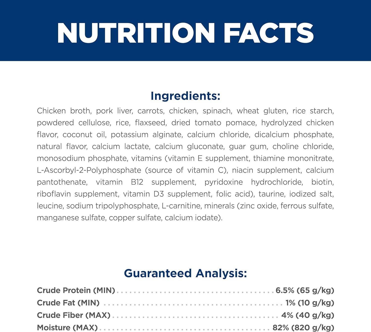 imageHills Science Diet Perfect Weight Adult 16 Weight Management Support Wet Cat Food Salmon ampamp Vegetables Stew 28 oz Pouch Case of 24Chicken Vegetables Stew