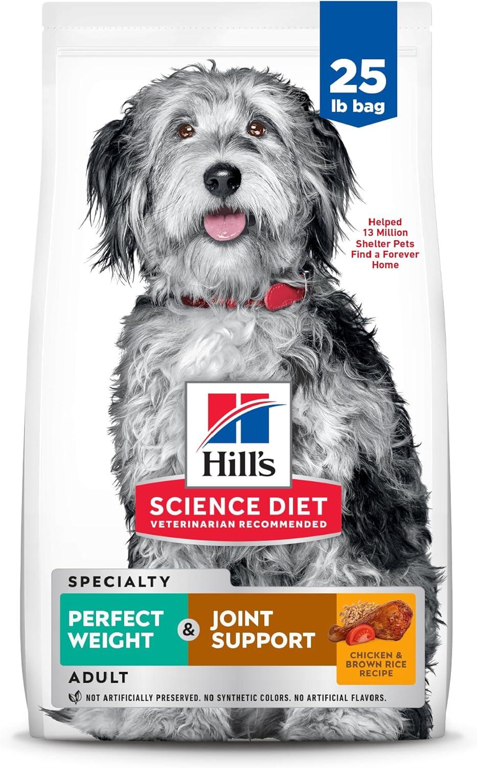 imageHills Science Diet Perfect Weight ampamp Joint Support Adult 16 Weight Management ampamp Joint Support Dry Dog Food Chicken ampamp Brown Rice 25 lb BagChicken Brown Rice
