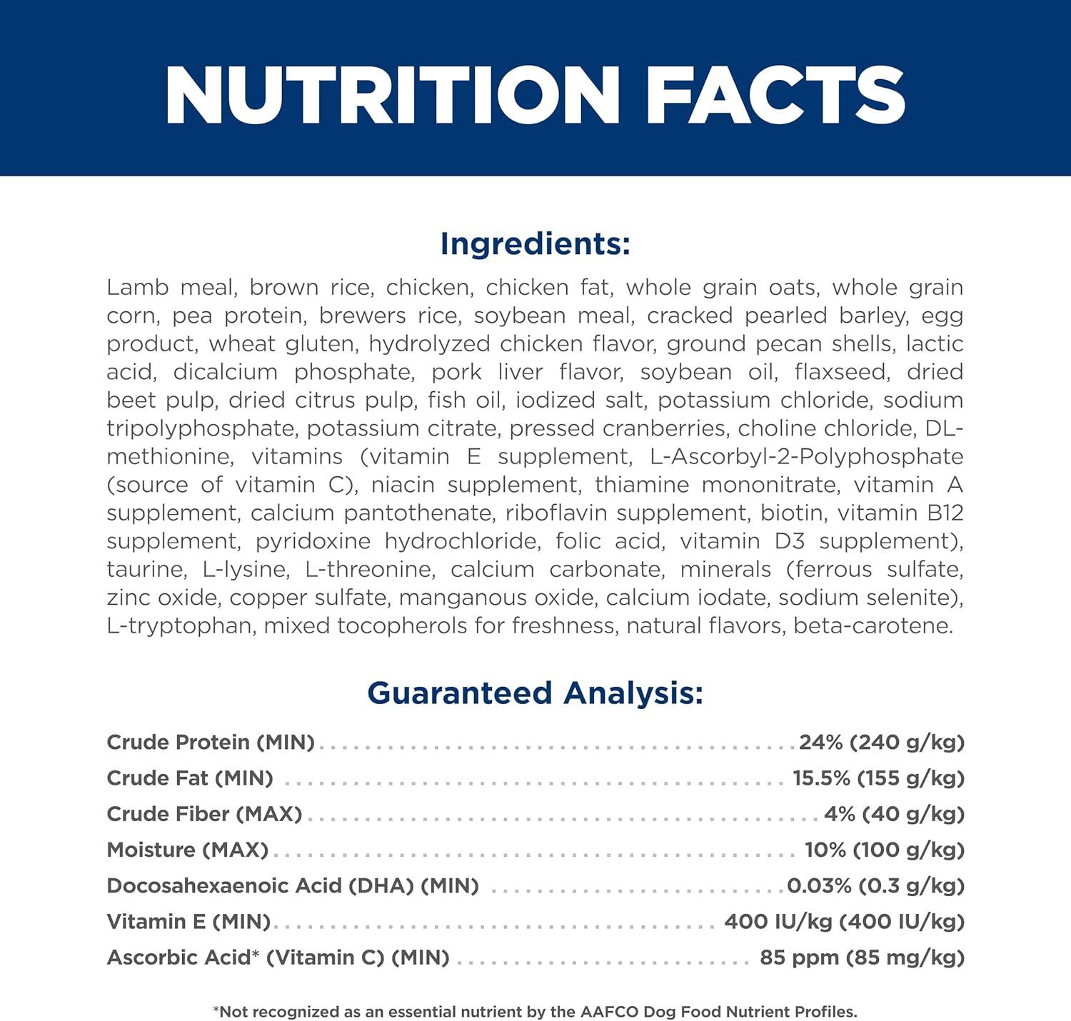 imageHills Science Diet Puppy Puppy Premium Nutrition Dry Dog Food Chicken ampamp Brown Rice 155 lb BagLamb Brown Rice