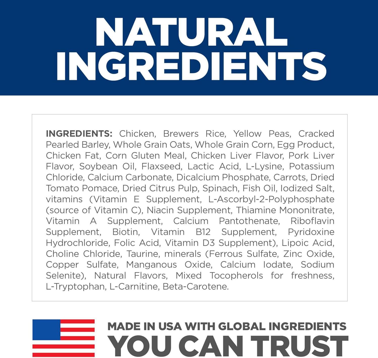 imageHills Science Diet Senior Vitality Adult 7 Dry Dog Food Chicken ampamp Rice 125 lb BagChicken Rice