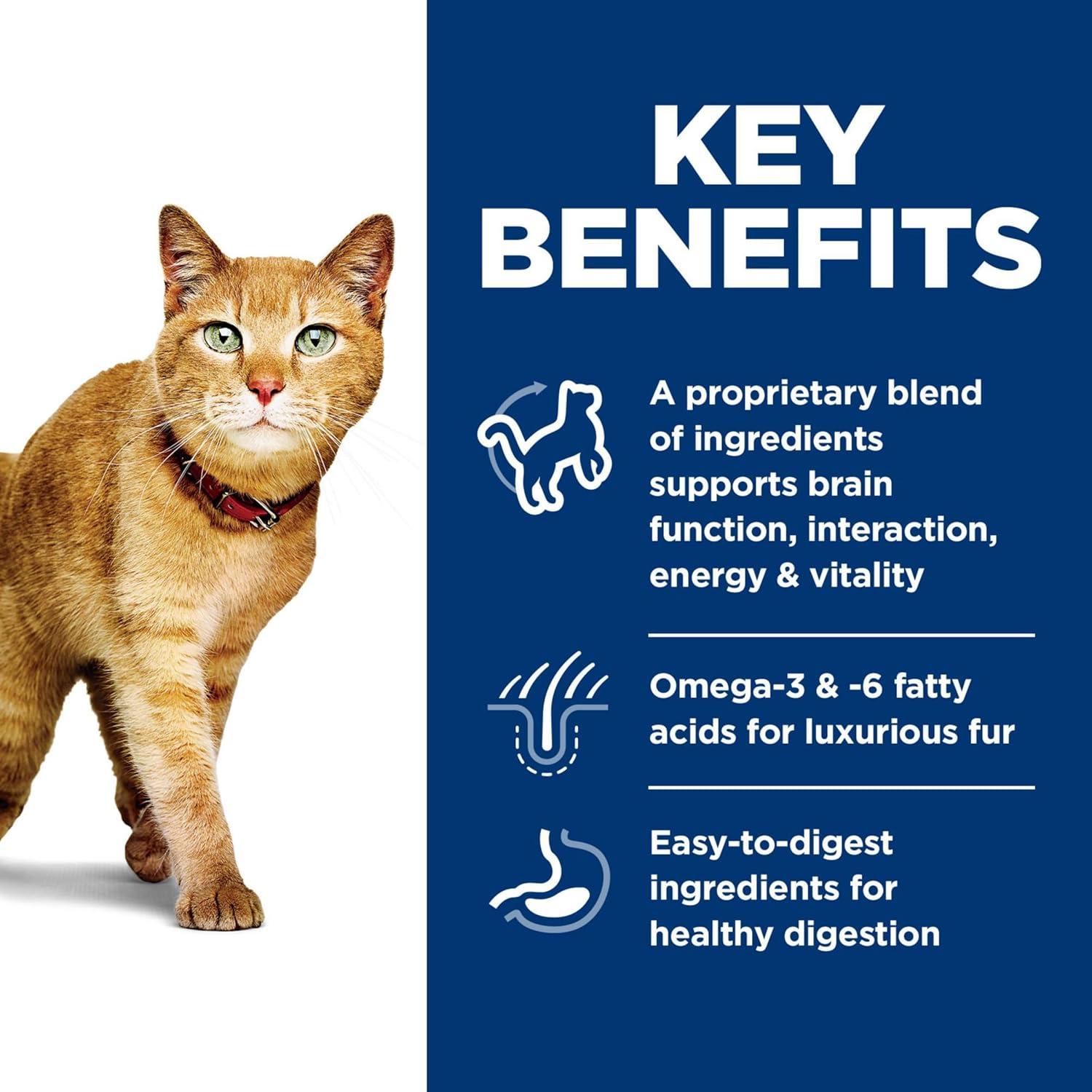 imageHills Science Diet Senior Vitality Senior Adult 7 Senior Premium Nutrition Dry Cat Food Chicken ampamp Rice 6 lb BagChicken Rice