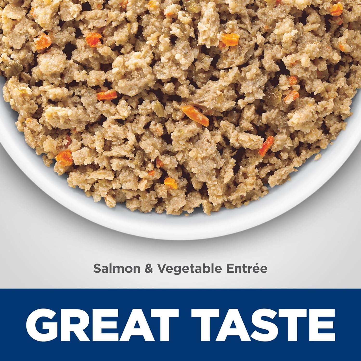 imageHills Science Diet Sensitive Stomach ampamp Skin Adult 16 Stomach ampamp Skin Sensitivity Support Wet Dog Food Salmon ampamp Vegetables Loaf 128 oz Can Case of 12Seafood