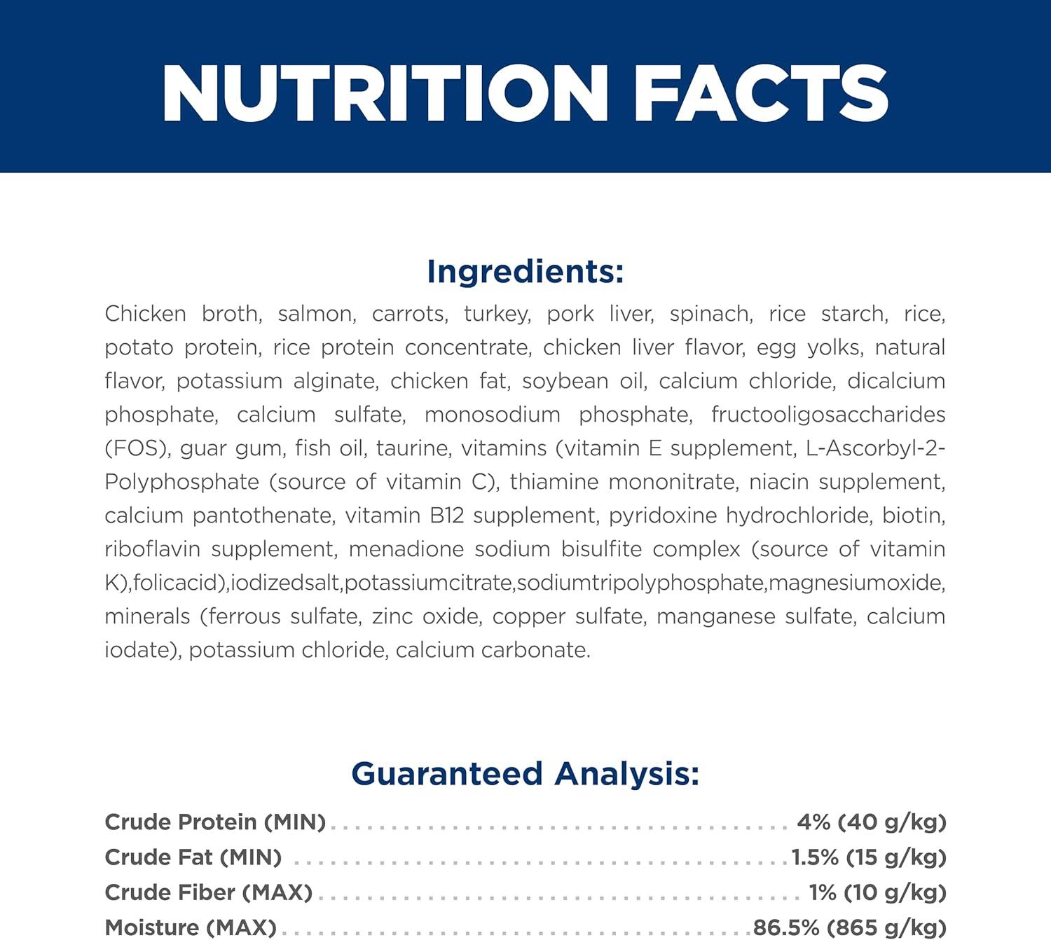 imageHills Science Diet Sensitive Stomach ampamp Skin Kitten Stomach ampamp Skin Sensitivity Support Wet Cat Food Salmon ampamp Vegetables Stew 28 oz Pouch Case of 24