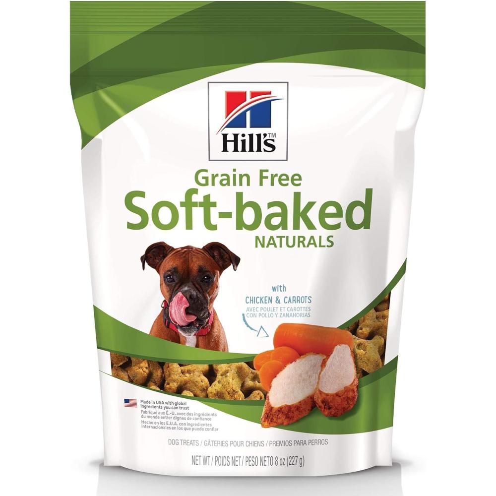 imageHills Grain Free Soft Baked Naturals All Life Stages Great Taste Dog Treats Beef ampamp Sweet Potato 8 oz BagChicken Carrots