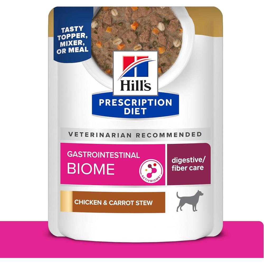 imageHills Prescription Diet Gastrointestinal Biome Chicken ampamp Carrot Stew Wet Dog Food 24 x 28 oz Pouches