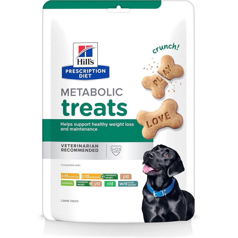imageHills Prescription Diet Metabolic Weight Management Dog Treats Veterinary Diet 12 oz BagMetabolic Weight Treats