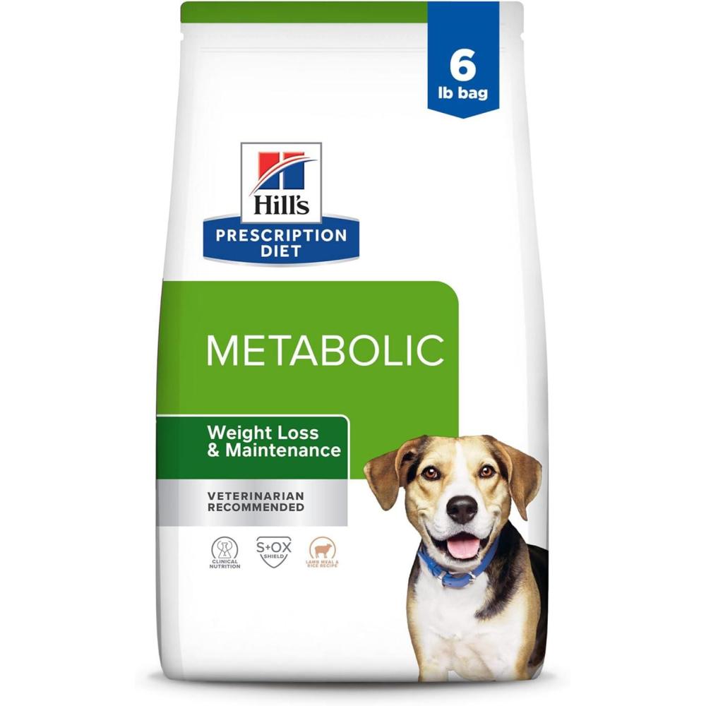 imageHills Prescription Diet Metabolic Weight Management Lamb Meal ampamp Rice Formula Dry Dog Food Veterinary Diet 6 lb BagLamb Meal Rice Formula