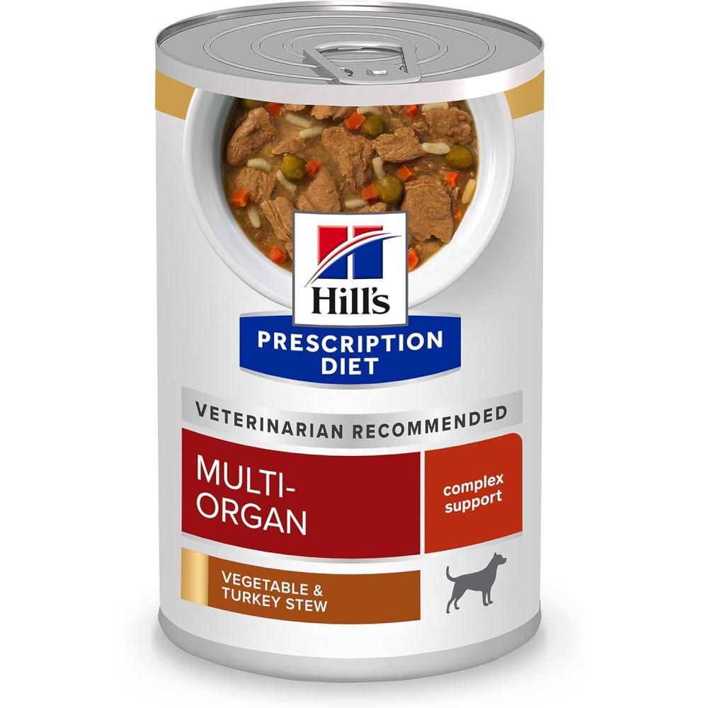 imageHills Prescription Diet MultiOrgan Support Turkey ampamp Vegetable Stew Wet Dog Food 12 x 125 oz case