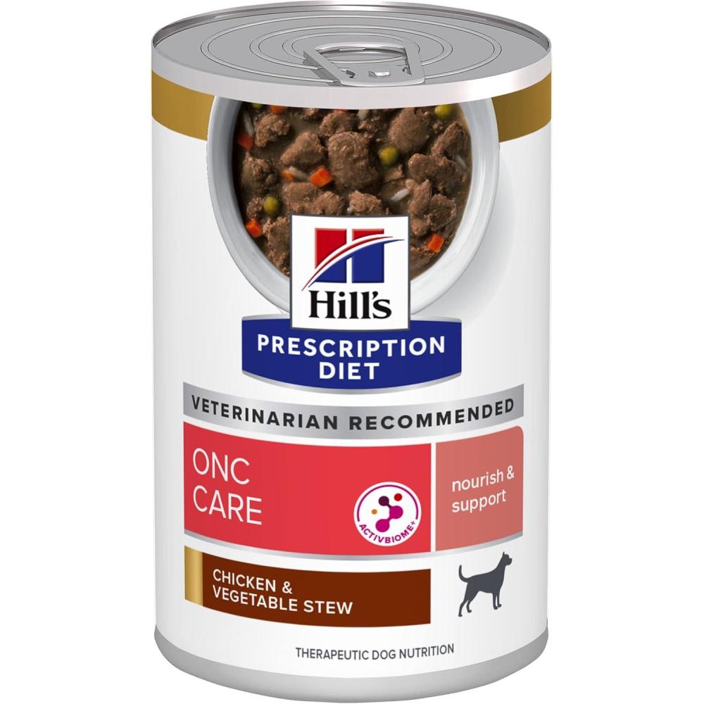 imageHills Prescription Diet ONC Care Wet Dog Food Chicken ampamp Vegetable Stew Veterinary Diet 125 oz Cans 12Pack