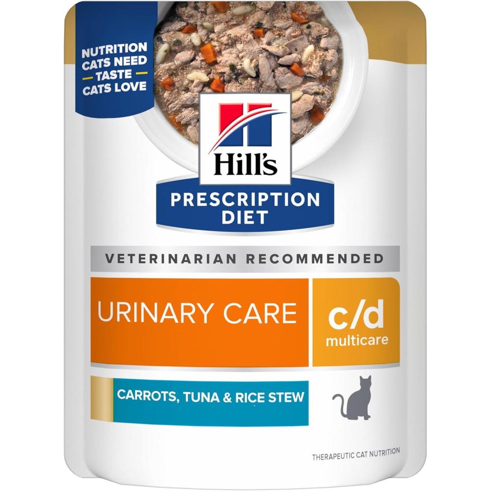 imageHills Prescription Diet cd Multicare Feline Chicken Vegetables ampamp Rice Stew 28 oz 24Pack Wet FoodVegetable Tuna Rice Stew