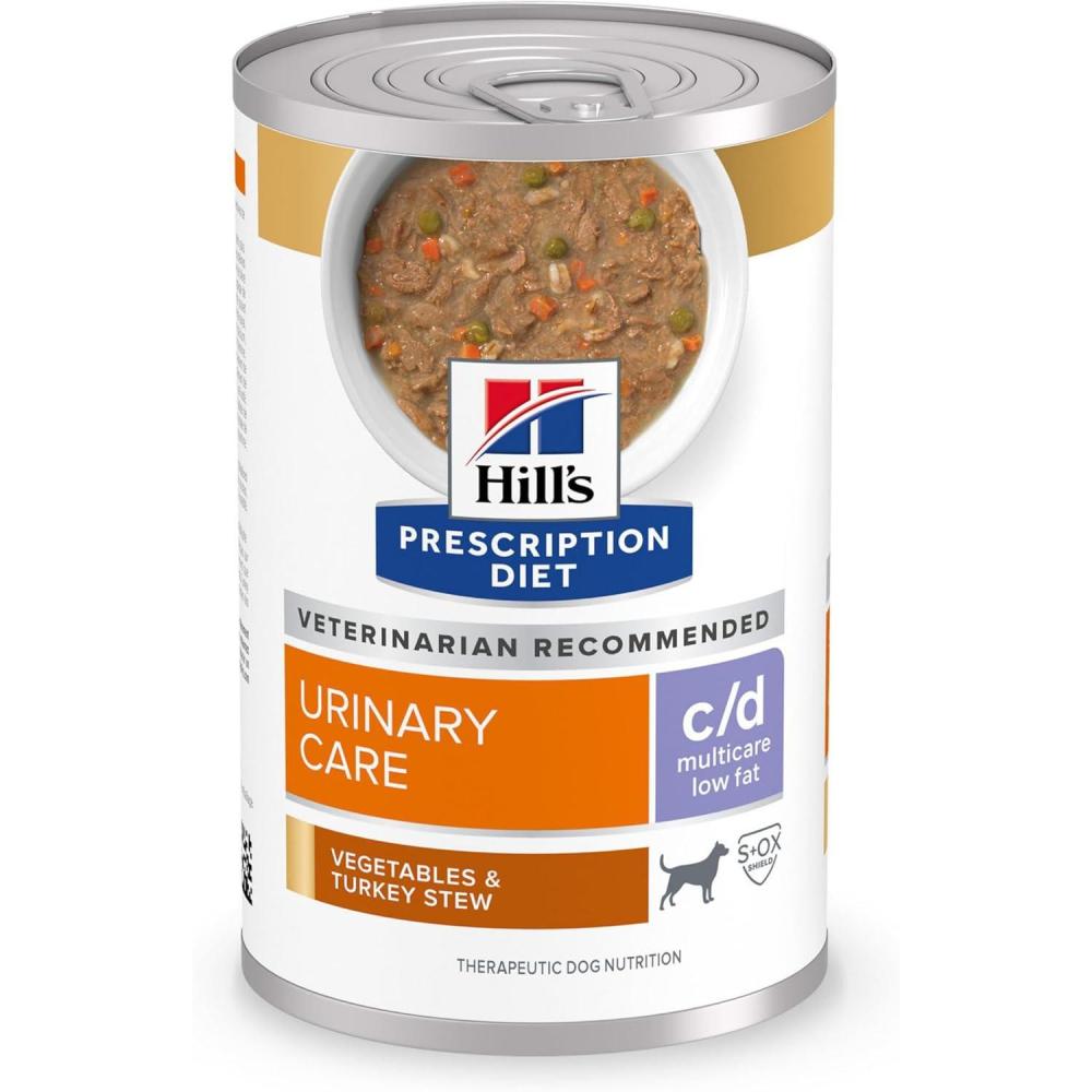 imageHills Prescription Diet cd Multicare Low Fat Vegetables ampamp Turkey Stew 125oz 12Pack Wet Food