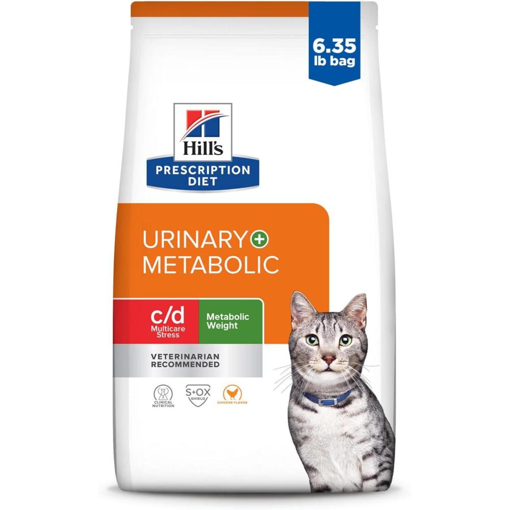 imageHills Prescription Diet cd Multicare Stress Metabolic Urinary Stress Weight Care Chicken Flavor Dry Cat Food Veterinary Diet 635 lb Bag