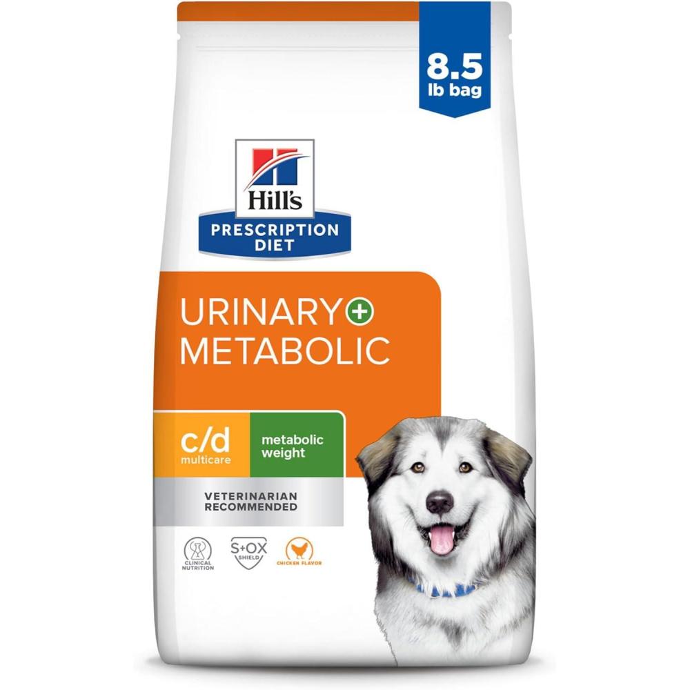 imageHills Prescription Diet cd Multicare Urinary Metabolic Weight Chicken Flavor Dry Dog Food Veterinary Diet 85 lb BagChicken