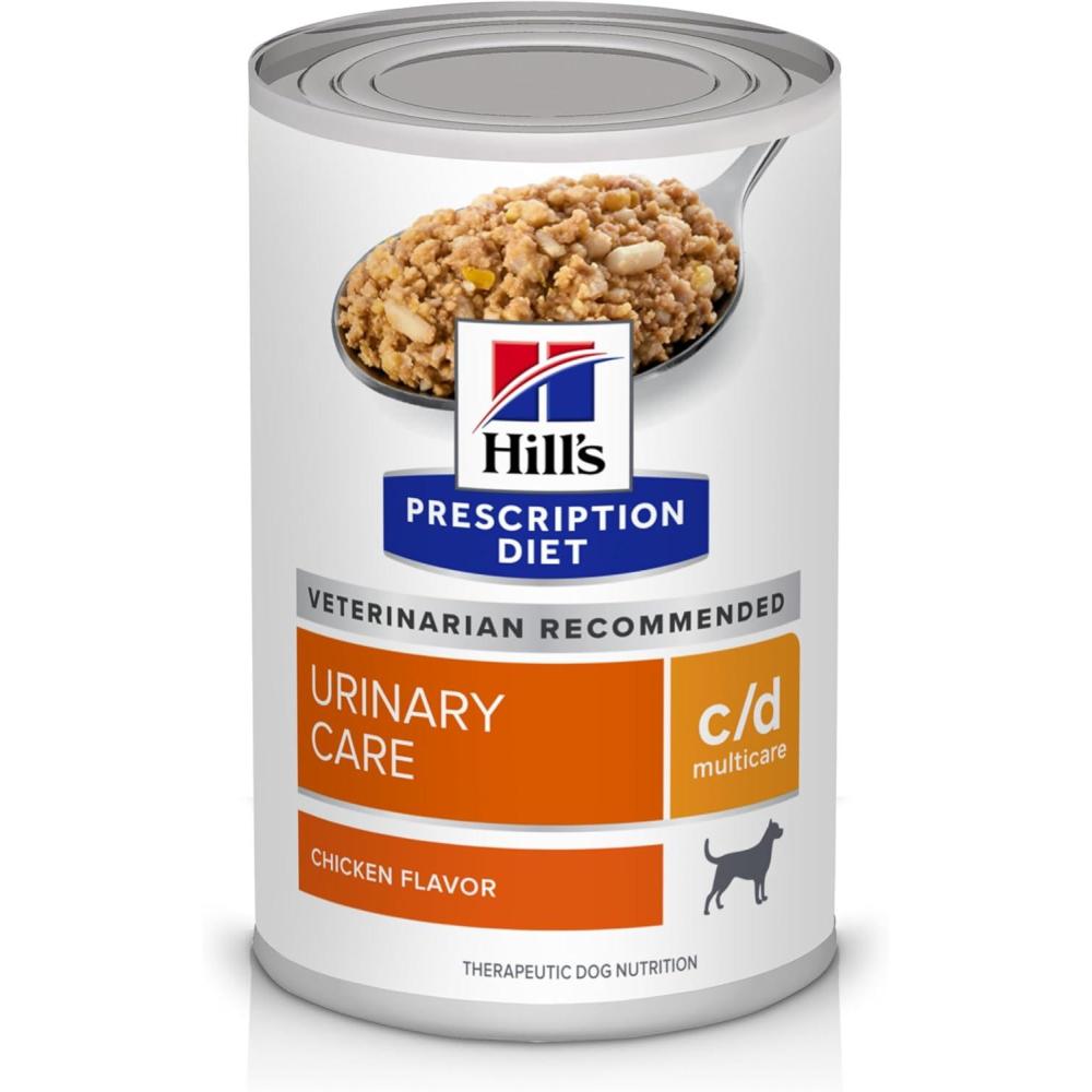 imageHills Prescription Diet cd Multicare Urinary Care Chicken Flavor Wet Dog Food Veterinary Diet 13 oz Cans 12PackChicken