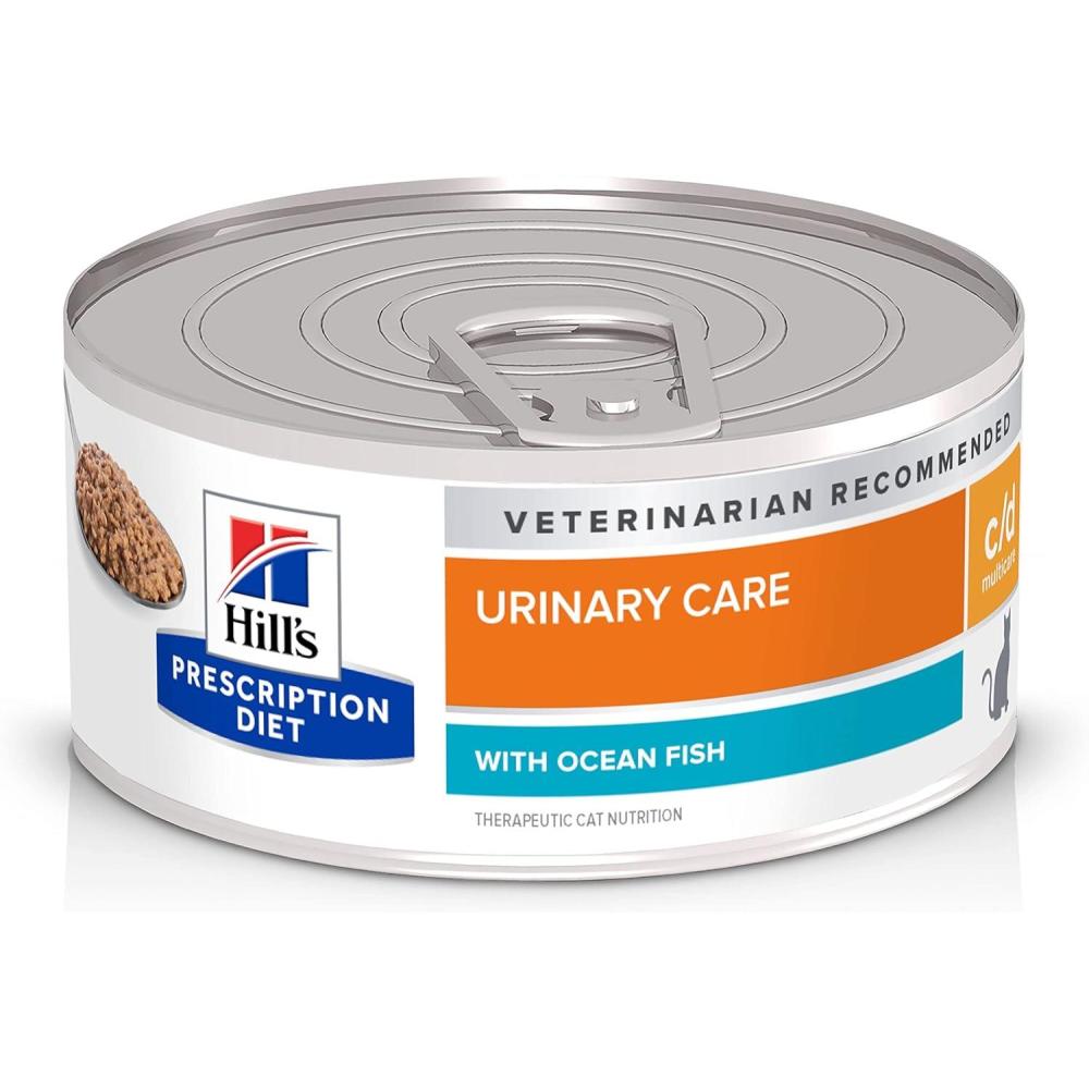 imageHills Prescription Diet cd Multicare Urinary Care Chicken ampamp Vegetable Stew Wet Cat Food Veterinary Diet 29 oz Cans 24PackOcean Fish