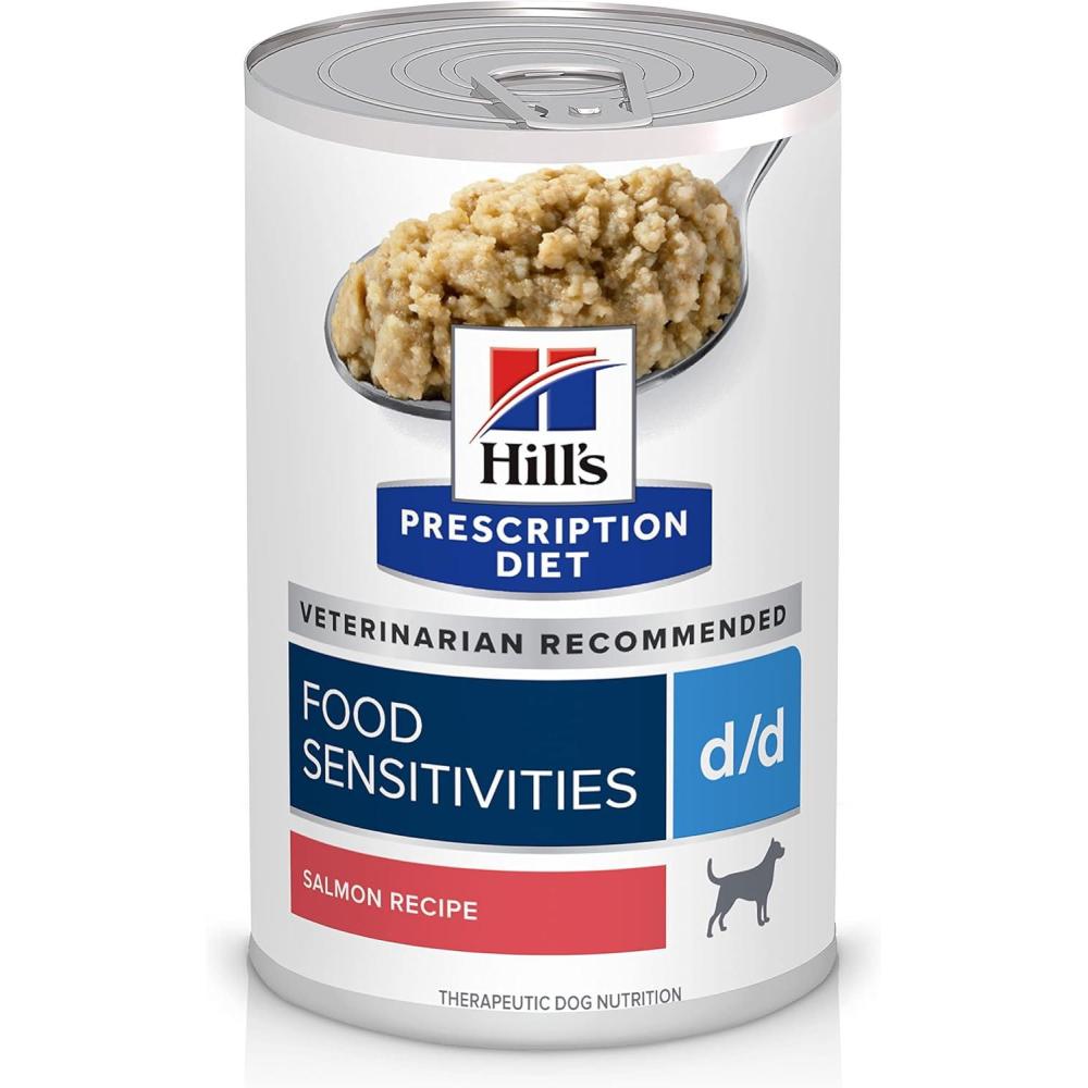 imageHills Prescription Diet dd SkinFood Sensitivities Salmon Formula Canned Dog Food Veterinary Diet 13 oz 12Pack Wet FoodSalmon