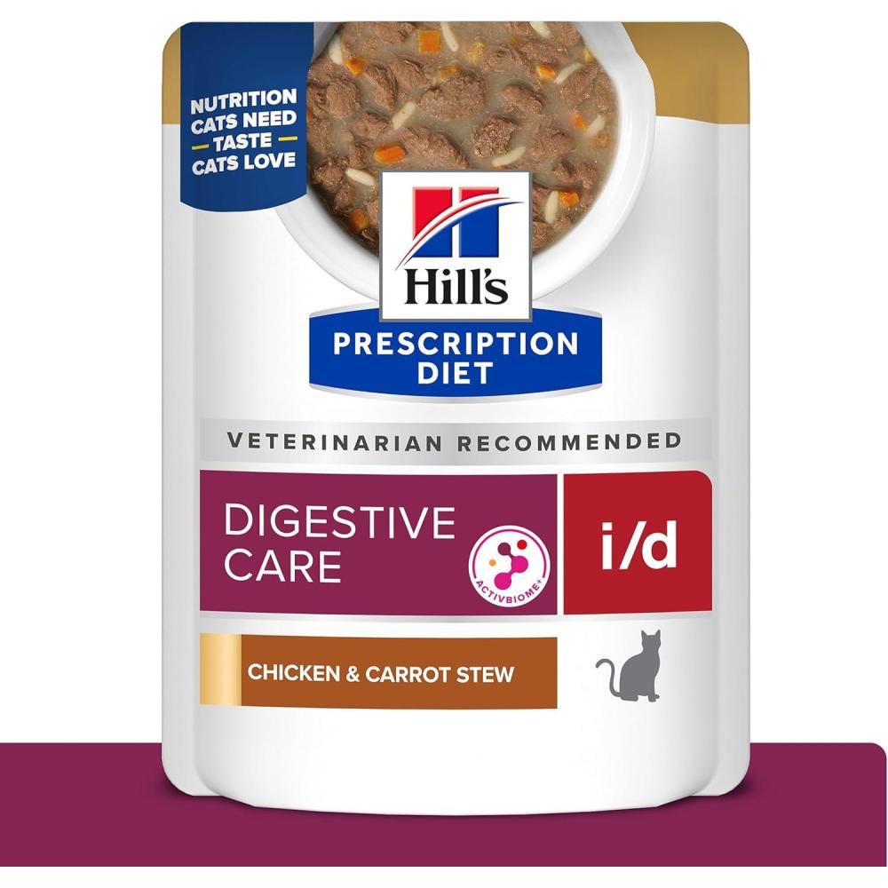 imageHills Prescription Diet id Digestive Care Chicken ampamp Carrot Stew Wet Cat Food 24 x 28 oz Pouches