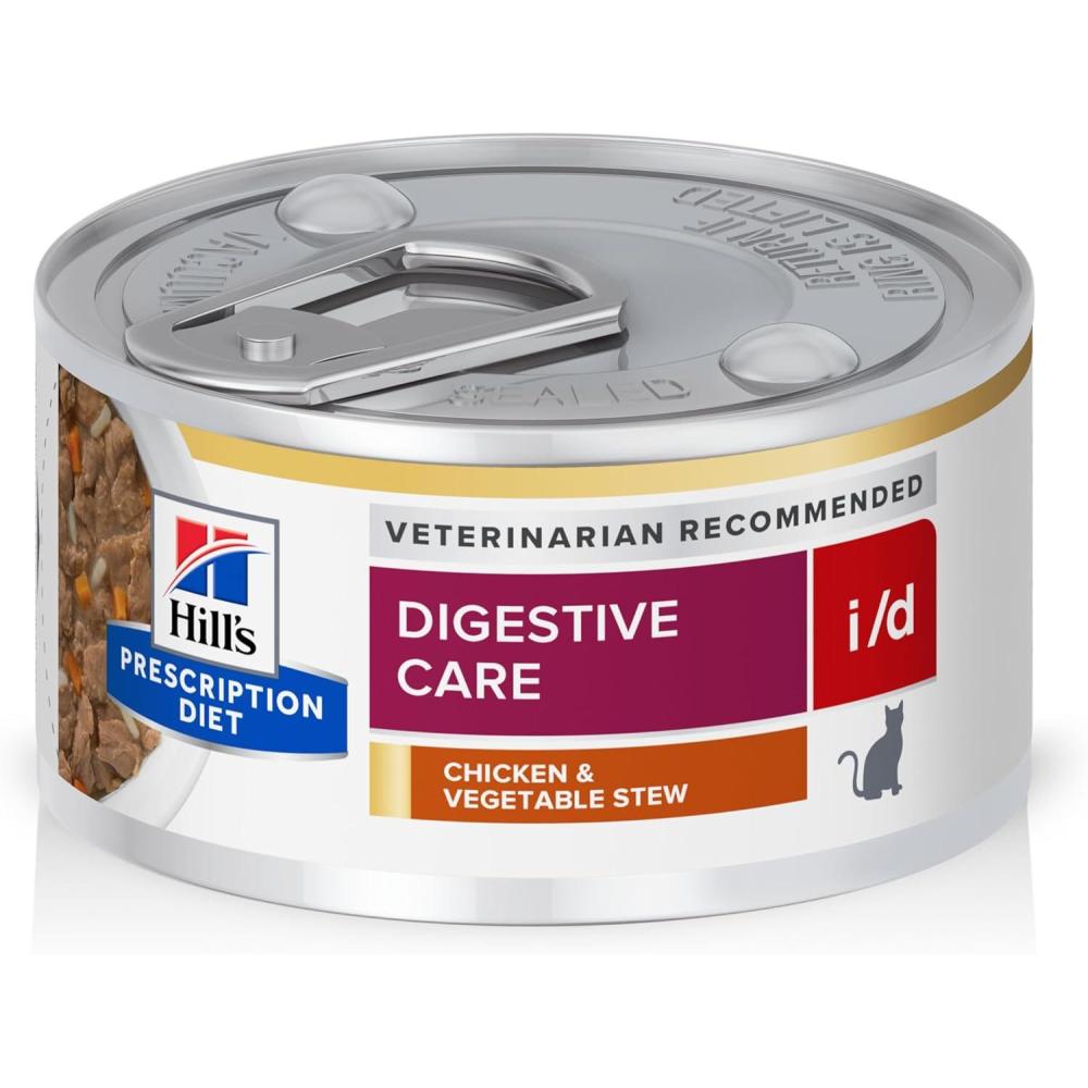 imageHills Prescription Diet id Digestive Care with Chicken Wet Cat Food Veterinary Diet 55 oz Cans 24PackChicken  Vegetable Stew