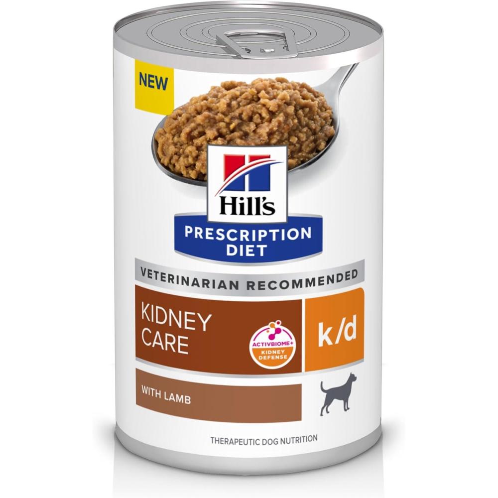 imageHills Prescription Diet kd Kidney Care Beef ampamp Vegetable Stew Wet Dog Food Veterinary Diet 125 oz Cans 12PackLamb