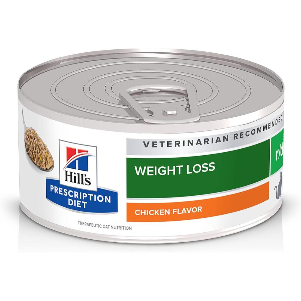 imageHills Prescription Diet rd Weight Reduction Chicken Flavor Wet Cat Food Veterinary Diet 55 oz Cans 24Pack