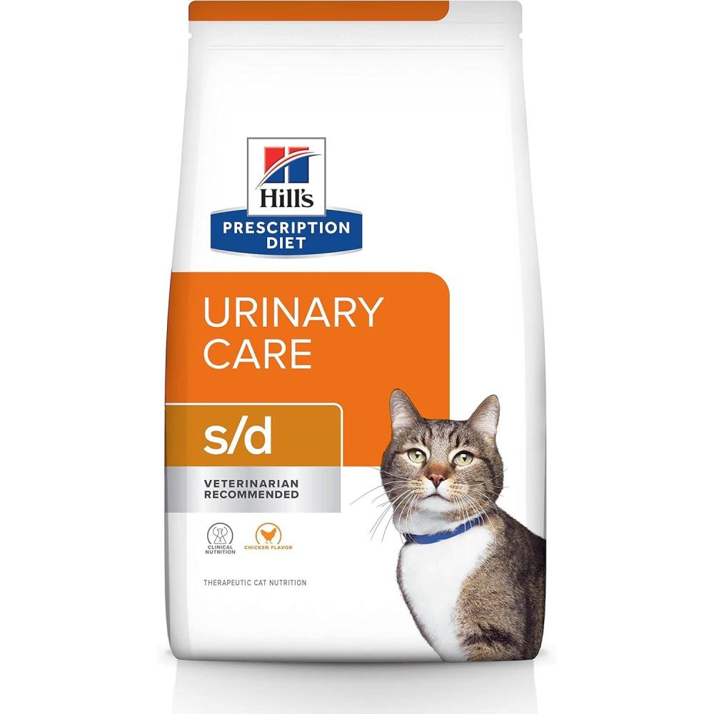 imageHills Prescription Diet sd Urinary Care Chicken Flavor Dry Cat Food Veterinary Diet 4 lb BagWhite