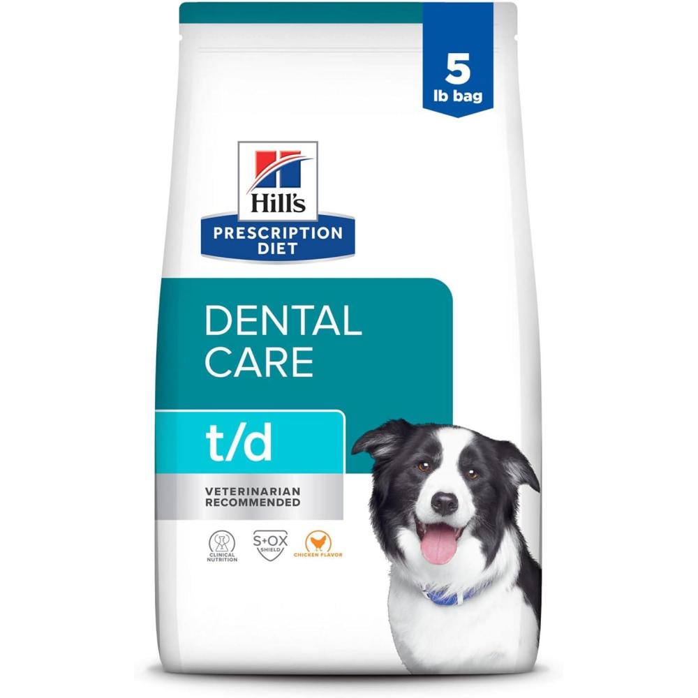 imageHills Prescription Diet td Dental Care Small Bites Chicken Flavor Dry Dog Food Veterinary Diet 5 lb BagChicken Regular Bites