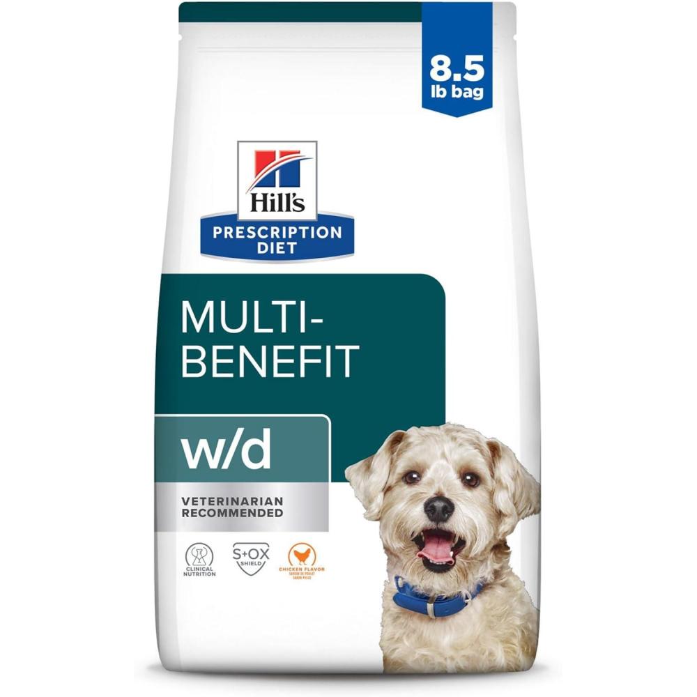 imageHills Prescription Diet wd MultiBenefit DigestiveWeightGlucoseUrinary Management Chicken Flavor Dry Dog Food Veterinary Diet 176 lb BagChicken
