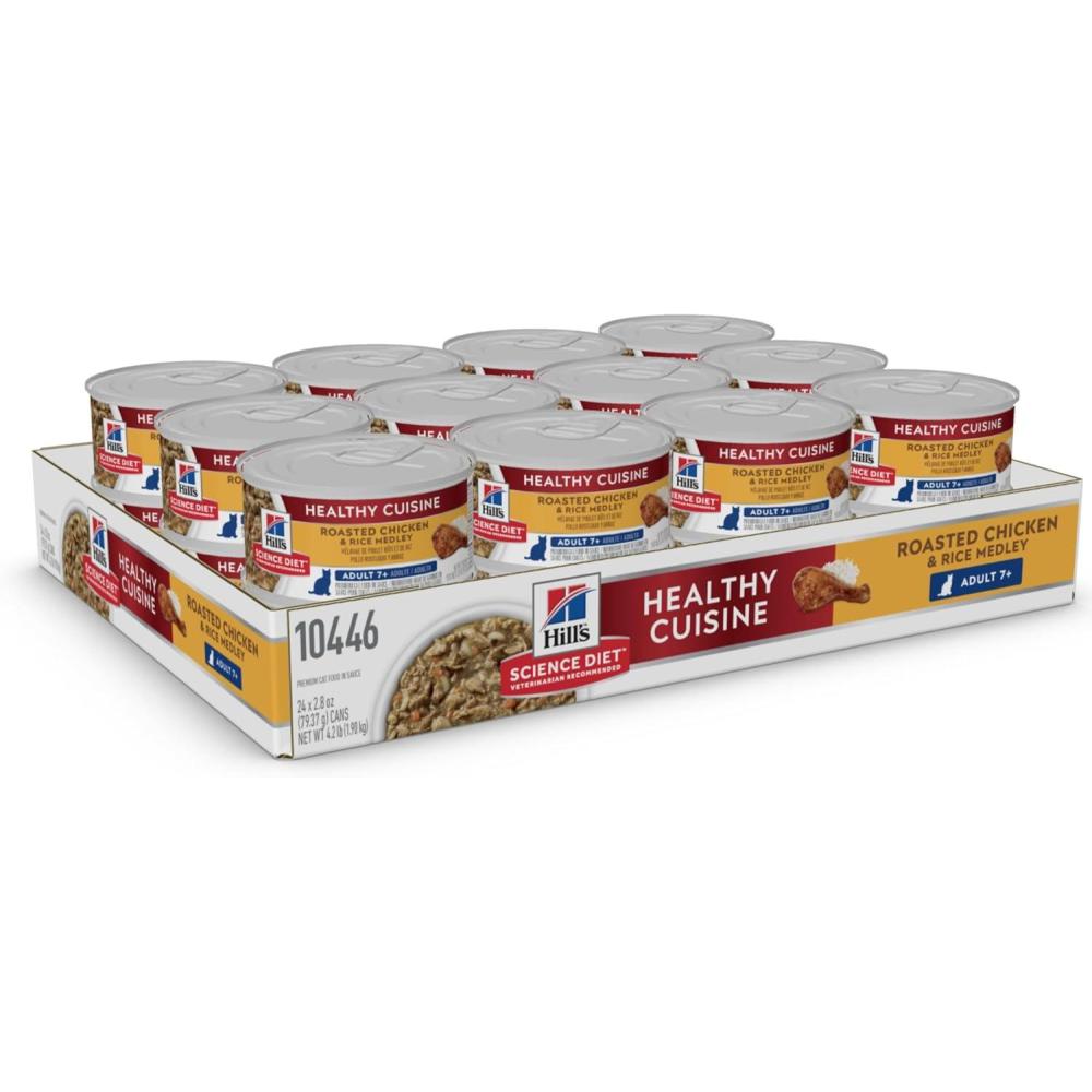 imageHills Science Diet Adult 7 Senior Adult 7 Premium Nutrition Wet Cat Food Turkey Minced 29 oz Can Case of 24Turkey Minced