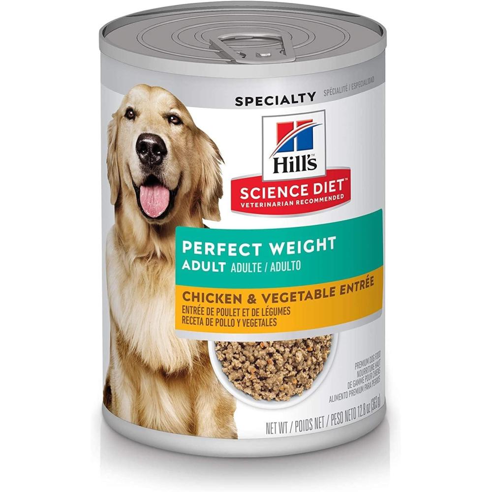 imageHills Science Diet Perfect Weight Adult 16 Weight Management Support Wet Dog Food Chicken ampamp Vegetables Stew 125 oz Can Case of 12Chicken Vegetables Loaf