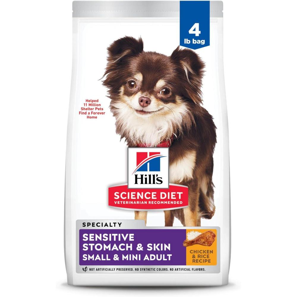 imageHills Science Diet Sensitive Stomach ampamp Skin Adult 16 Small ampamp Mini Breeds Stomach ampamp Skin Sensitivity Support Dry Dog Food Chicken Recipe 15 lb BagChicken