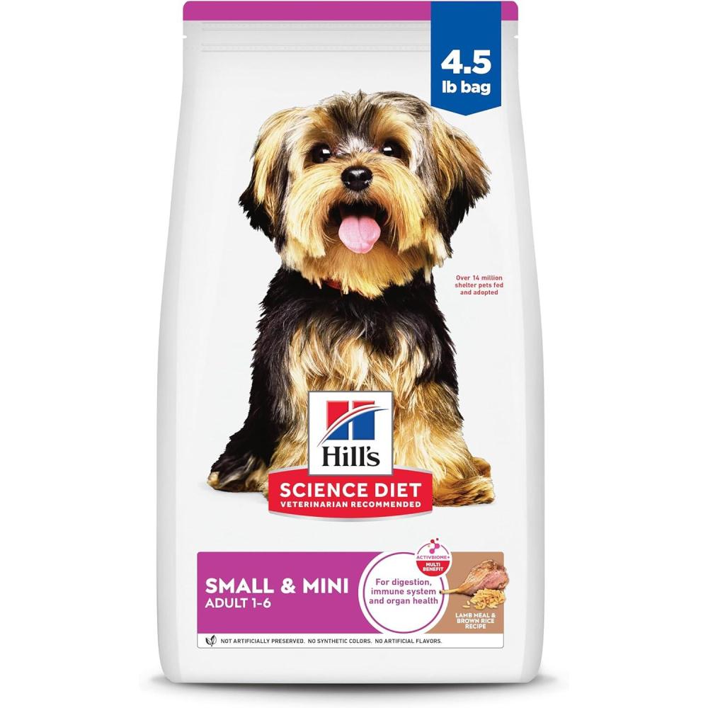 imageHills Science Diet Small ampamp Mini Adult 16 Small ampamp Mini Breeds Premium Nutrition Dry Dog Food Lamb ampamp Brown Rice 155 lb BagLamb  Brown Rice