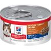 Hill’s Science Diet Adult 7+, Senior Adult 7+ Premium Nutrition, Wet Cat Food, Turkey Minced, 2.9 oz Can, Case of 24(Turkey Minced)