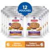 Hill’s Science Diet Sensitive Stomach & Skin, Adult 1-6, Stomach & Skin Sensitivity Support, Wet Dog Food, Chicken & Rice Stew, 2.8 oz Pouch, Case of 24(Variety Pack: Chicken  Turkey Stew)