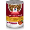Hill’s Science Diet Healthy Cuisine, Adult 1-6, Great Taste, Wet Dog Food, Roasted Chicken, Carrots & Spinach Stew, 12.5 oz Can, Case of 12(Roasted Chicken  Carrots & Spinach Stew)