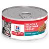 Hill’s Science Diet Indoor, Adult 1-6, Easy Litter Box Cleanup, Wet Cat Food, Chicken Minced, 5.5 oz Can, Case of 24(Salmon & Vegetables Stew)