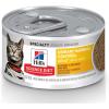 Hill’s Science Diet Urinary Hairball Control, Adult 1-6, Urinary Track Health & Hairball Control Support, Wet Cat Food, Chicken Minced, 5.5 oz Can, Case of 24(Chicken Minced)